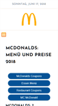 Mobile Screenshot of gutscheine-mcdonalds.com